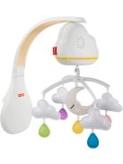 Fisher-Price Dreamy Cloud mobil és zenedoboz forgó-zenélő hangérzékelővel az automatikus aktiváláshoz, csecsemőknek és kisgyermekeknek