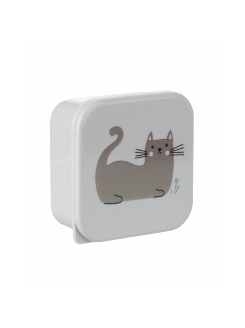 Kikkaboo ételtároló doboz 4 db-os Kitty Cat