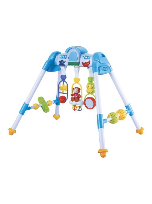 Gyerek zenélő fejlesztő babatornáztató állvány Baby Mix De Lux Baby Mix blue