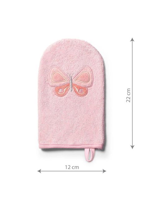 BabyOno fürdetõkesztyû - bambusz lepke/rózsaszín 347/07