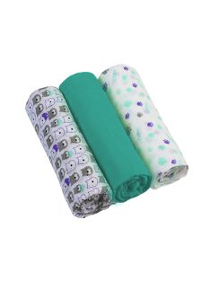 BabyOno textilpelenka színes 3db zöld 348/12