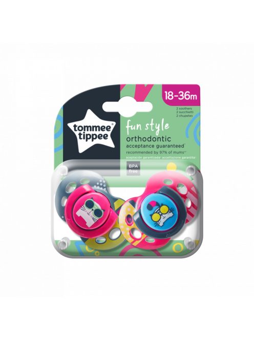 Tommee Tippee játszócumi CTN Fun 2 db 18-36 hó lány