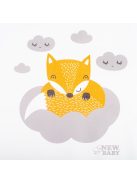 Pelenkázó lap puha New Baby Róka fehér 50x70cm