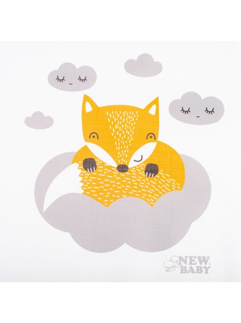 Pelenkázó lap puha New Baby Róka fehér 50x70cm