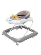 Baby Mix bébikomp kormánykerékkel szilikon kerekek graphit