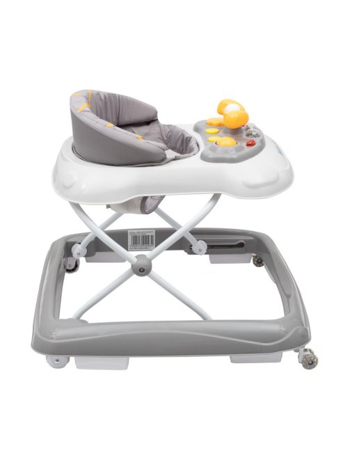 Baby Mix bébikomp kormánykerékkel szilikon kerekek graphit