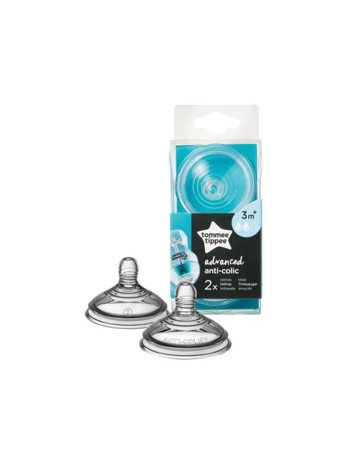 Tommee Tippee cumisüveg cumi Advanced anti colic 2 db közepes folyású