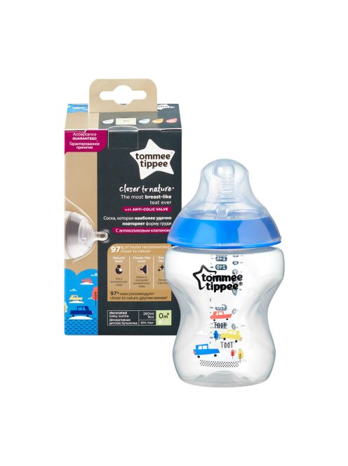 Tommee Tippee cumisüveg CTN 260 ml többféle színben