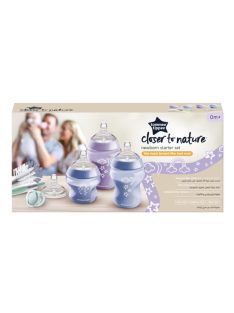   Tommee Tippee újszülött cumisüveg szett - CTN 9 db-os lila