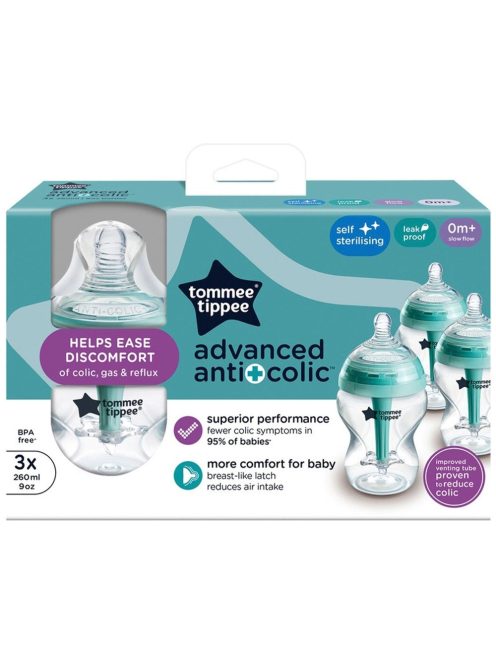 Tommee Tippee cumisüveg Advanced anti colic 3x260ml