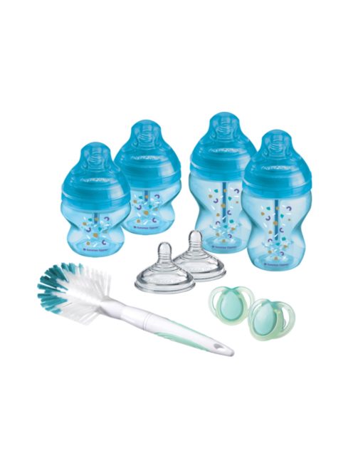 Tommee Tippee újszülött cumisüveg szett - Advanced Anti-Colic 9 db-os kék