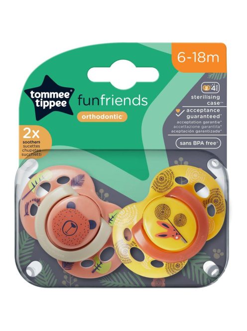 Tommee Tippee játszócumi CTN Fun 2 db 6-18hó