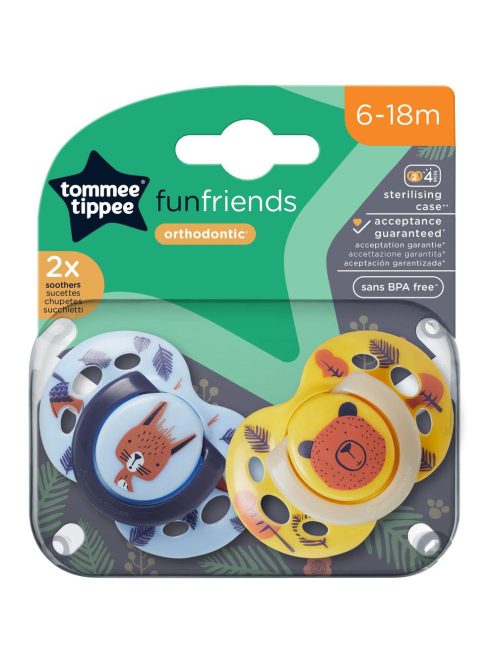 Tommee Tippee játszócumi CTN Fun 2 db 6-18hó