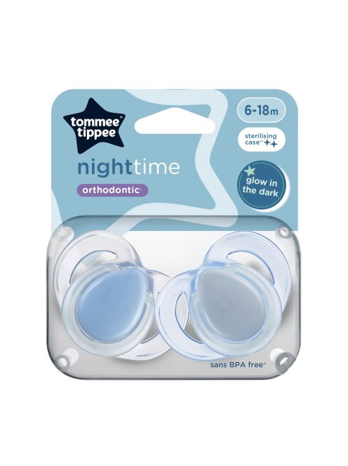 Tommee Tippee játszócumi CTN Night 2 db 6-18hó