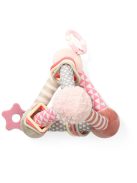 Fejlesztő játék Baby Ono Tiny Yoga pink piramis