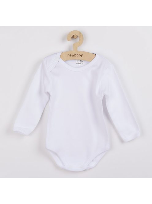 Luxus baba hosszú ujjú body New Baby - fehér