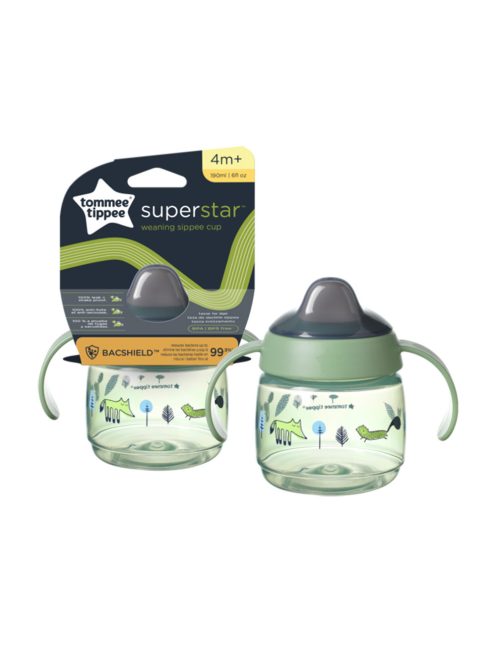 Tommee Tippee itatópohár - Superstar Weaning Sippee Cup csõrös 190ml 4hó zöld