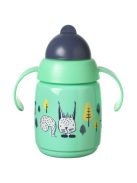 Tommee Tippee itatópohár - Superstar Training Straw Cup szívószálas 300ml 6hó zöld