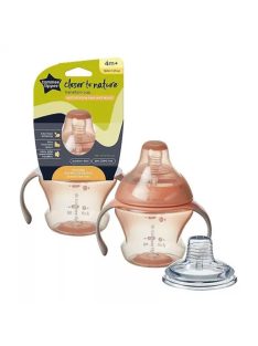   Tommee Tippee itatópohár - Nature Transition cup 150ml 4hó rózsaszín