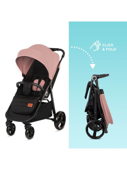 Kinderkraft Grande Plus sportbabakocsi-pink
