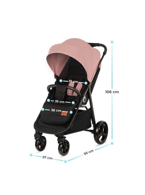 Kinderkraft Grande Plus sportbabakocsi-pink