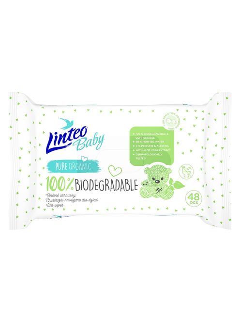 LINTEO Baby 100% biológiailag lebontható 48 db