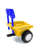 Gyerek jármű traktor utánfutóval és szerszámokkal Baby Mix New Holland sárga