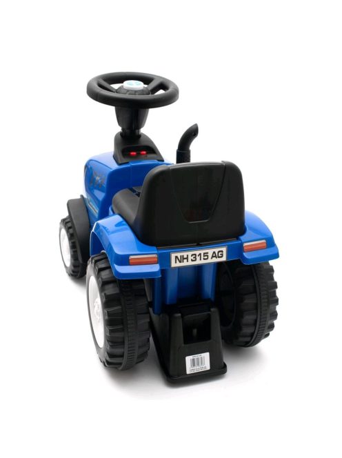 Gyerek jármű traktor utánfutóval és szerszámokkal Baby Mix New Holland sárga