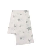 Pamut tetra pelenka New Baby Softy nyomtatott mintával  70 x 70 cm 4 db fehér-szürke