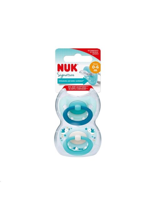 Baba cumi  NUK Signature 0-6h 2 db fiú