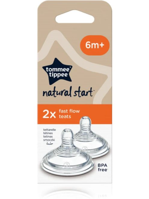 Tommee Tippee cumisüveg cumi CTN 2 db gyors folyású 6m+