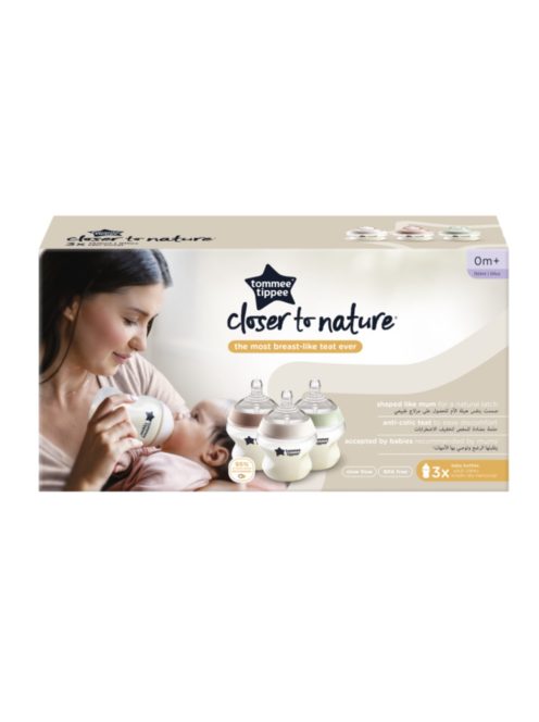 Tommee Tippee 3 db pasztell cumisüveg-CTN 150 ml 