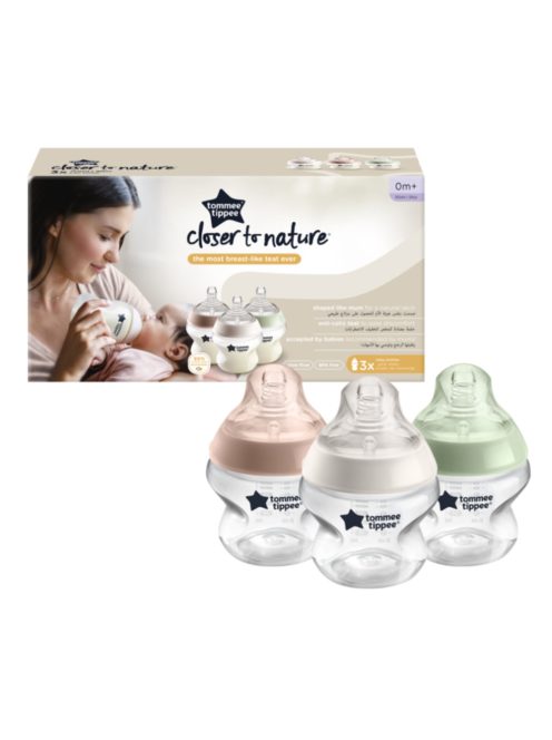 Tommee Tippee 3 db pasztell cumisüveg-CTN 150 ml 