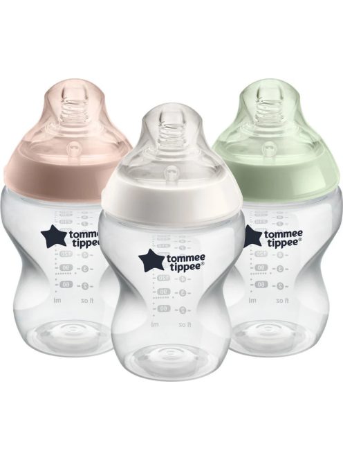 Tommee Tippee 3 db pasztell cumisüveg-CTN 260 ml 