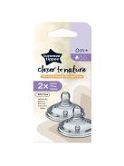 Tommee Tippee cumisüveg cumi CTN 2 db lassú folyású 0m+