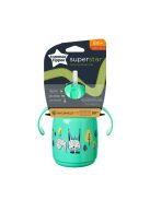 Tommee Tippee szívószálas itatópohár Superstar Training Straw Cup -300 ml-zöld