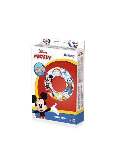 Gyermek felfújható úszógumi Bestway Mickey és barátai 56 cm