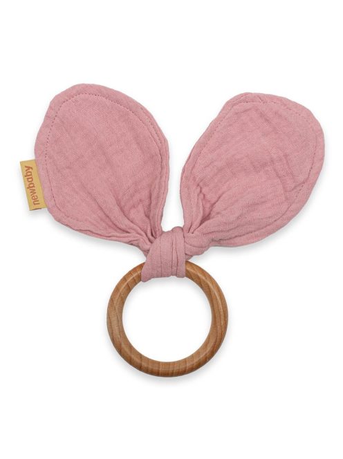 Rágóka levelekkel New Baby Ears pink