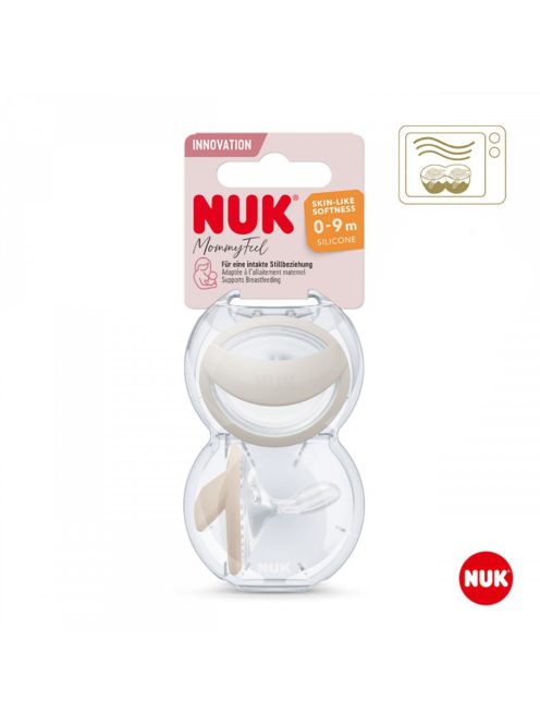 Baba cumi  NUK MommyFee 0-9h 2db kék szürke