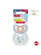 Baba cumi  NUK Space Nights 6-18h 2 db/BOX lány