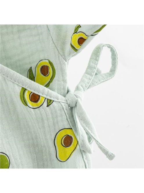 Csecsemő muszlin patentos body New Baby Avocado