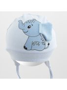 Pamut baba sapka New Baby  Happy Elephant blue