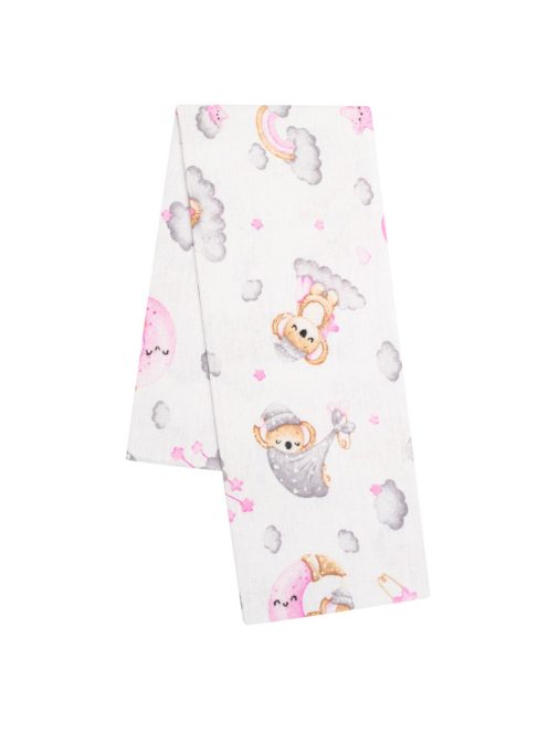 New Baby pelenka flanell Koala rózsaszín