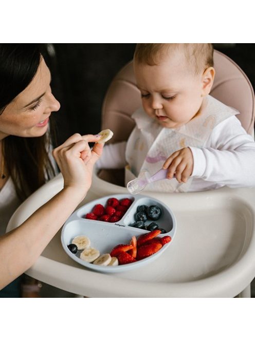 Szilikon baba kanál Baby Ono 2 db szürke, mentazöld
