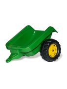 Pedálos traktor rakodóval és pótkocsival Rolly Kid John Deere zöld