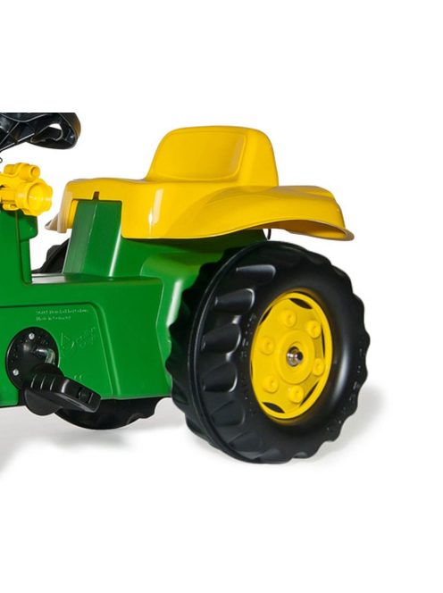 Pedálos traktor rakodóval és pótkocsival Rolly Kid John Deere zöld