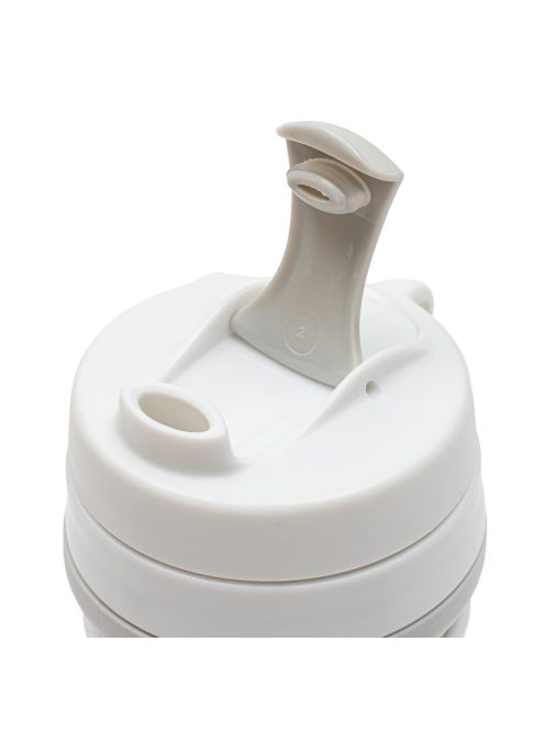 Szilikon Összecsukható Bögre 350 ml 2 az 1-ben New Baby - Szürke