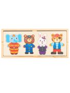 Állatos puzzle dobozban Montessori Baby Mix