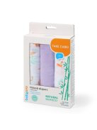 BabyOno színes bambusz pelenka díszcsomagolásban 3 db-orgona
