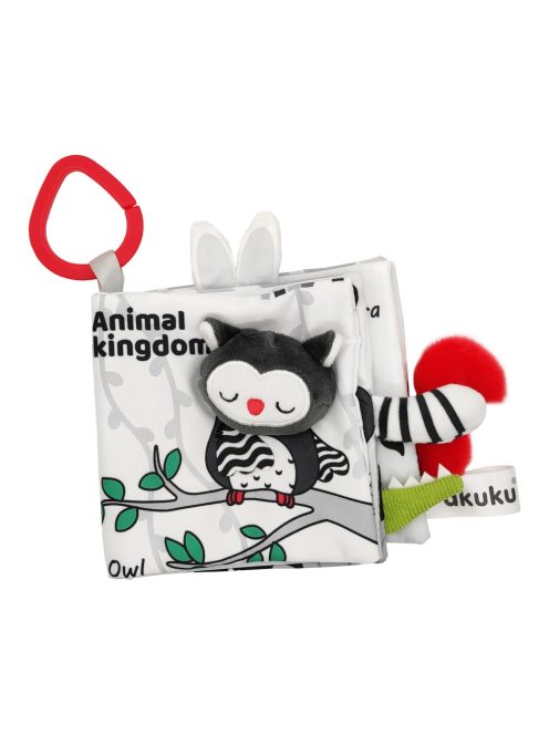 Akuku textil babakönyv készségfejlesztő játék-Állati királyság